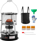 Vevor Kerosene Heater & Stove 9000 BTU Portable 2-in-1 Indoor Outdoor Camping Cooking Black New