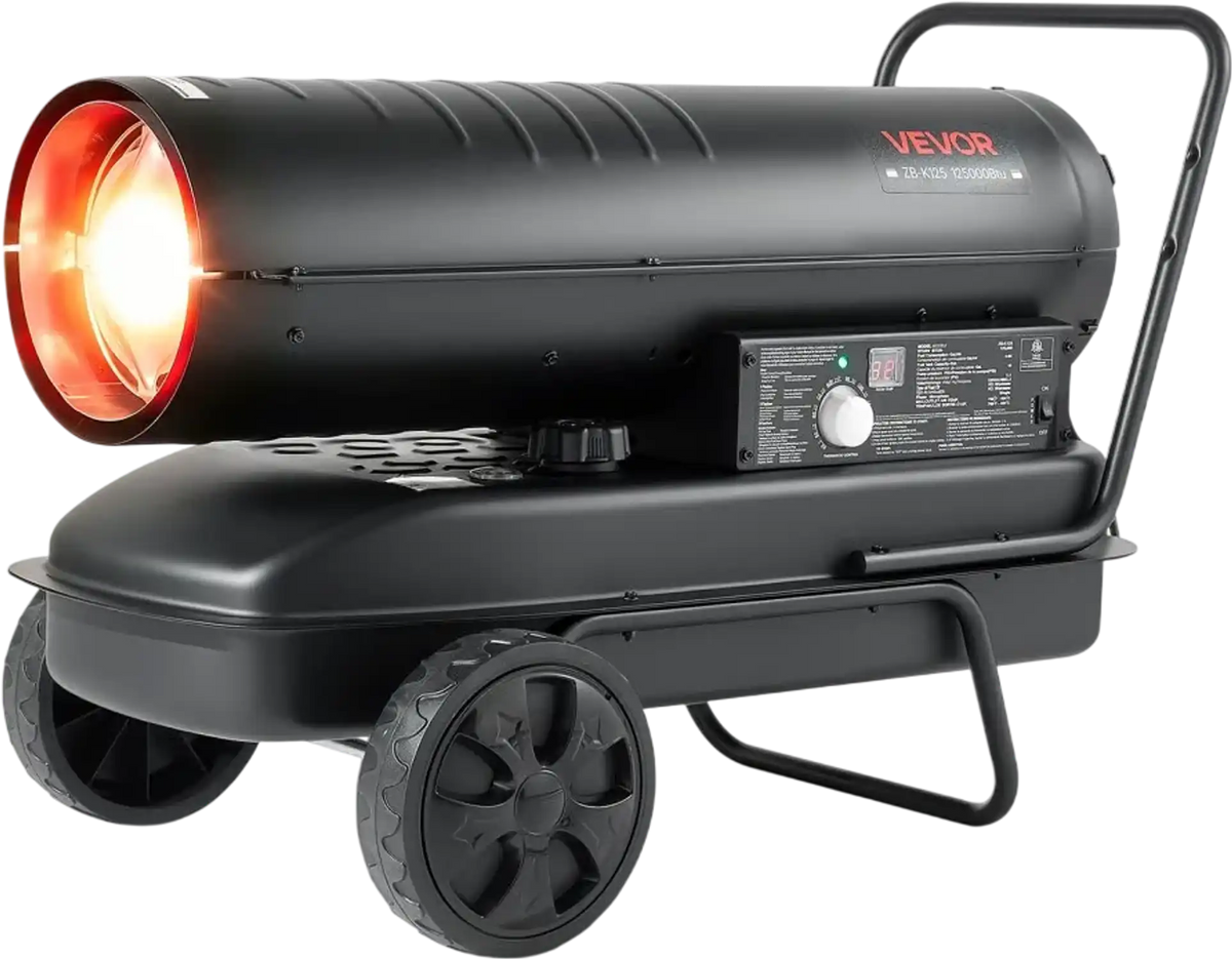 Vevor Kerosene Heater 125000 BTU Forced Air Diesel Torpedo Space Heater New