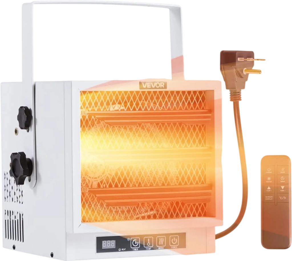 Vevor Electric Garage Heater 4800W Remote Control Ceiling Wall Mounted Workshop Heater New