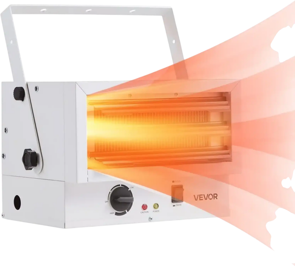 Vevor Electric Garage Heater 5000W Ceiling Mounted Shop Heater New