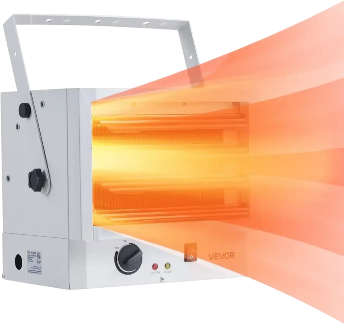 Vevor Electric Garage Heater 5000W Wall/Ceiling Mounted Shop Heater for 2 Cars 240V White New