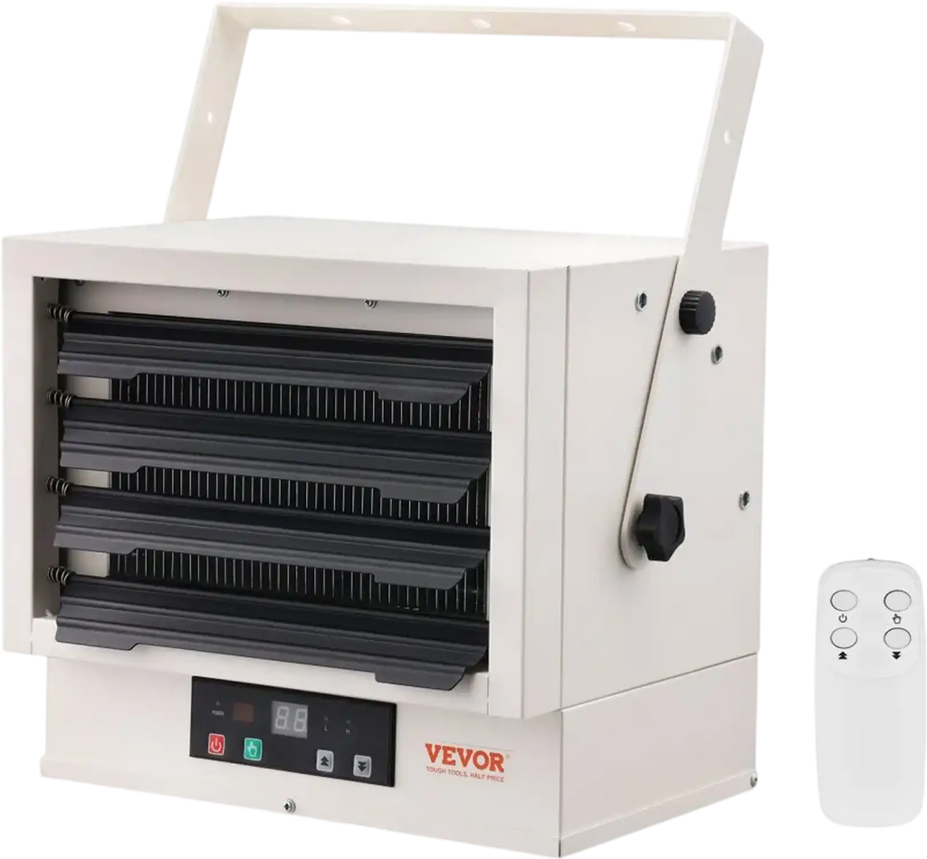 Vevor Electric Garage Heater 5000W Wall/Ceiling Mount Shop Heater with Remote Control New