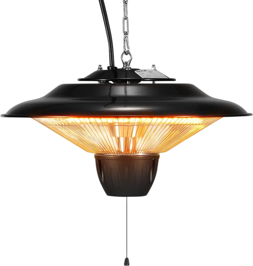 Vevor Patio Heater Hanging Infrared 1500W Outdoor Indoor Electric Space Heater New