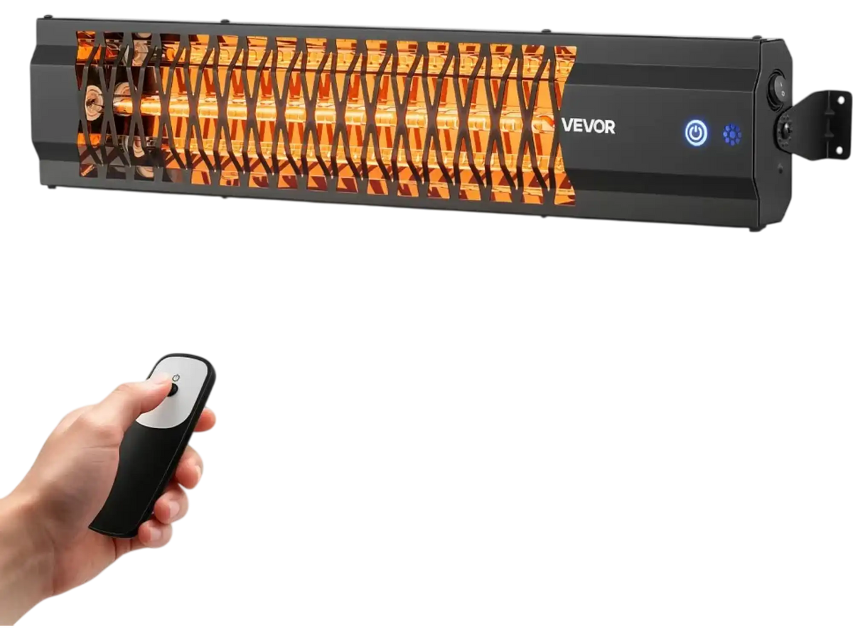 Vevor Infrared Heater 1500W Outdoor Electric Space Heater Black New