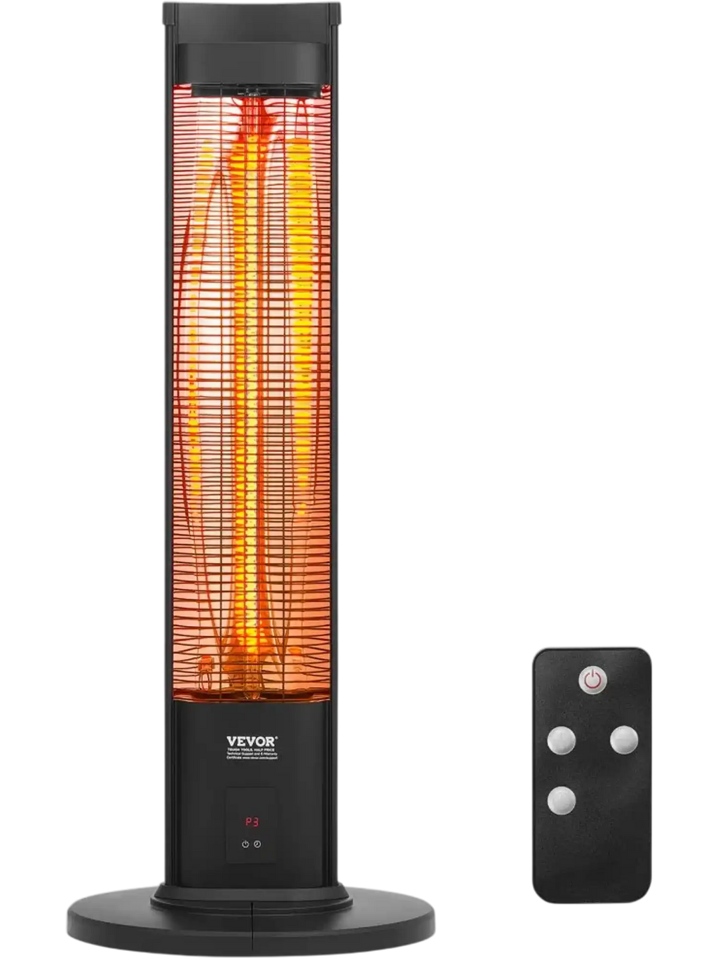 Vevor Electric Space Heater 1500W Infrared Tower Indoor Outdoor Patio Heater New