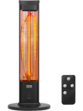 Vevor Infrared Heater 1500W Electric Space Patio Heater with Remote Control and Stand 40" New