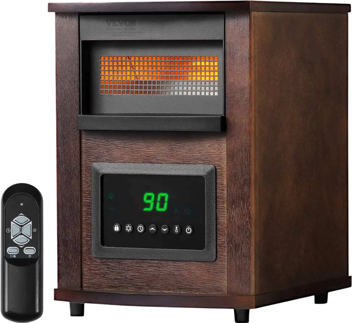 Vevor Infrared Heater 1500W Remote Control Space Heater New