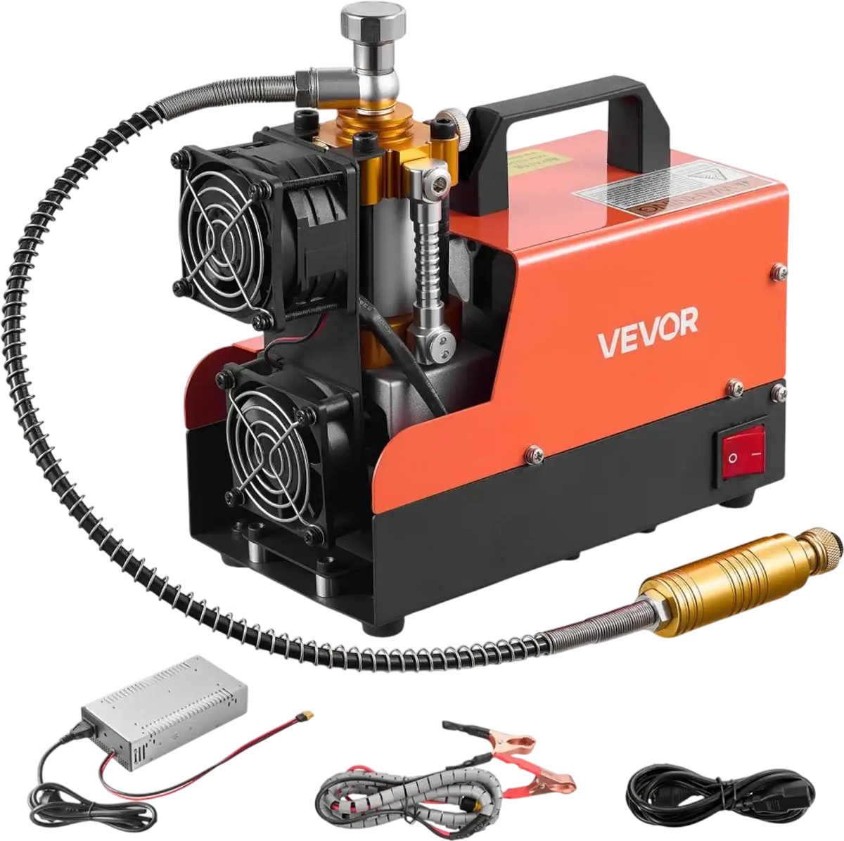 Vevor PCP Air Compressor 4500 PSI Portable Airgun & Paintball Tank Compressor New