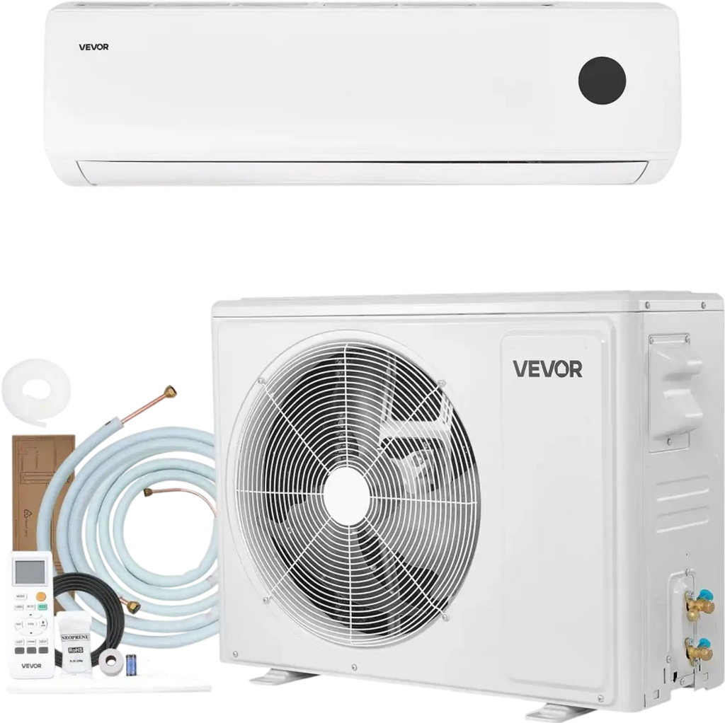 Vevor Mini Split Air Conditioner 18,000 BTU 230V 19 SEER2 for 1,250 Sq. Ft. New