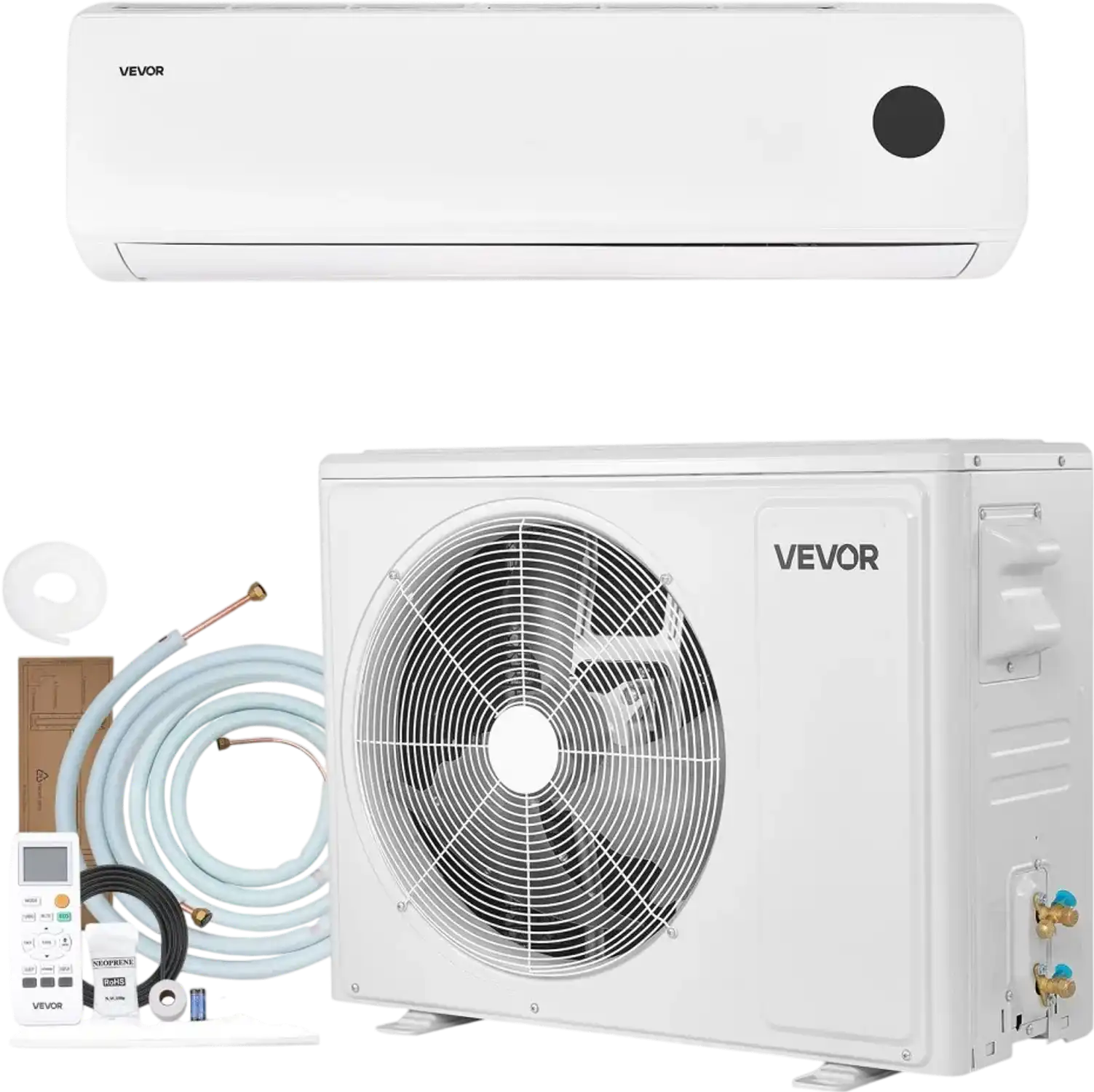 Vevor Mini Split Air Conditioner 18,000 BTU 230V 19 SEER2 for 1,250 Sq. Ft. New