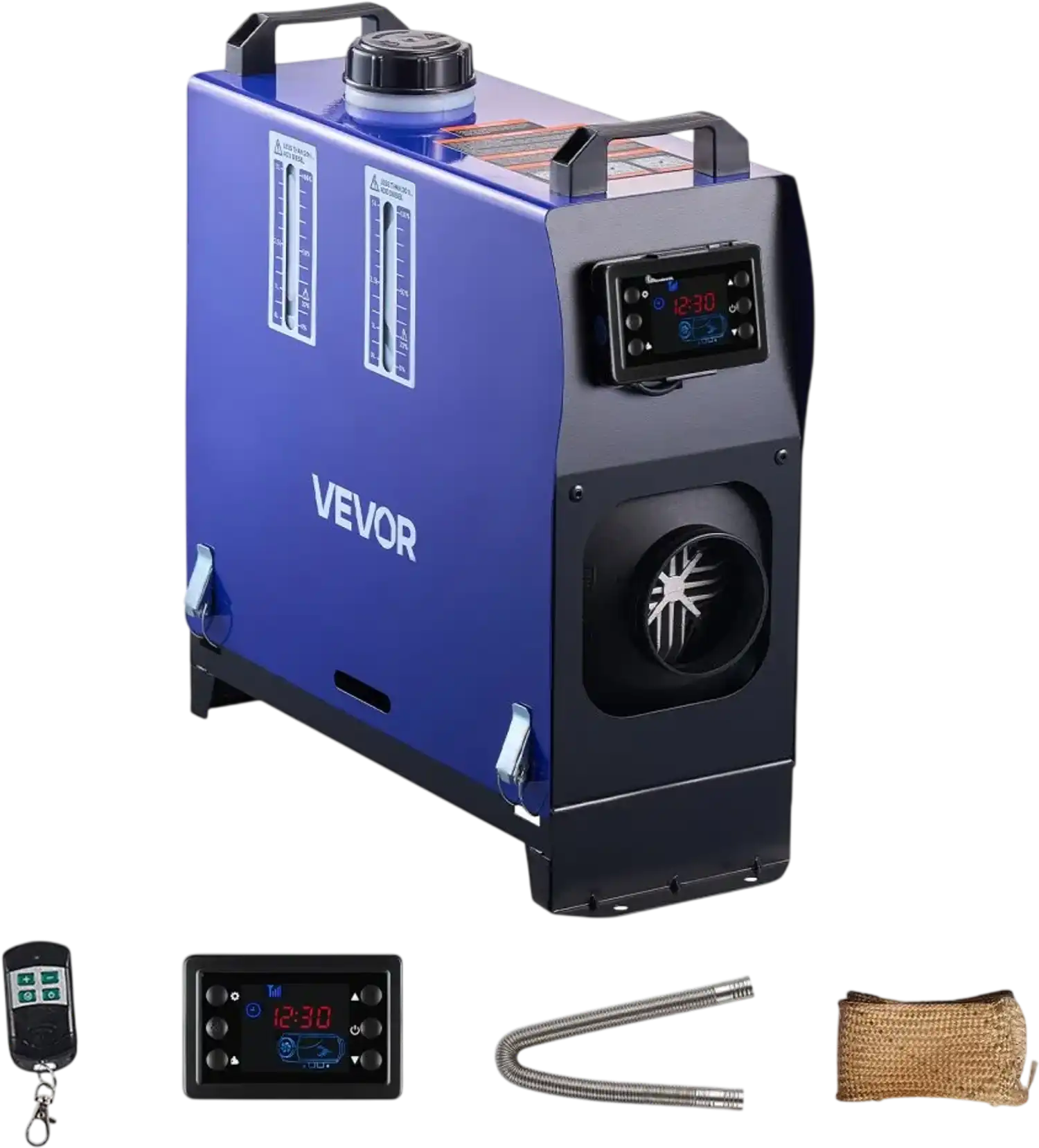Vevor Diesel Heater Portable 8KW 12V/24V Air Heater with Remote Control and LCD Screen New