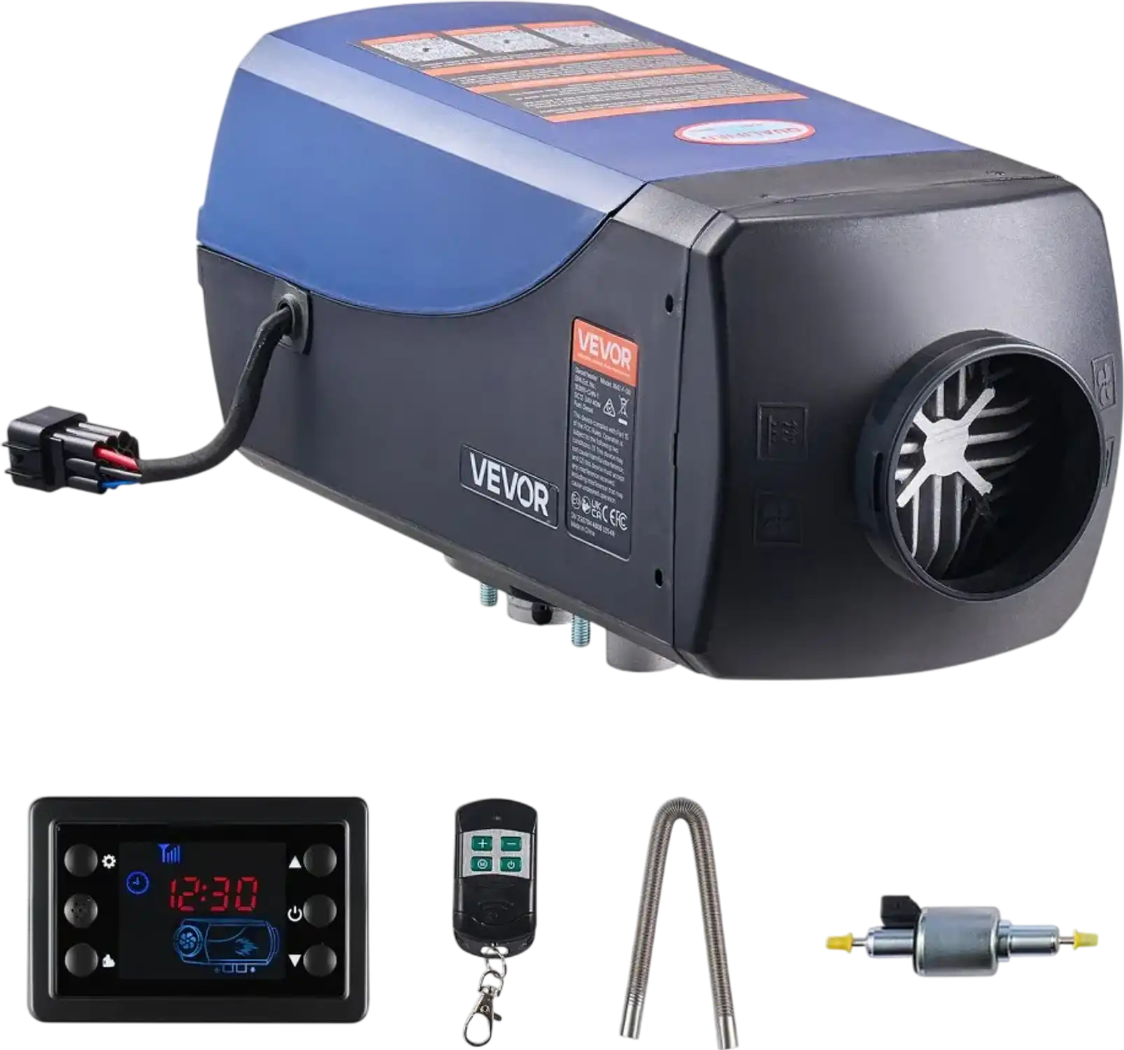 Vevor Diesel Heater Portable Diesel Air Heater 8KW 12V/24V with Remote 2.6 Gal Tank New