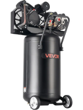 Vevor Air Compressor 25-Gallon 2HP 5.5 SCFM 200 PSI Oil-Lubricated Vertical Portable New