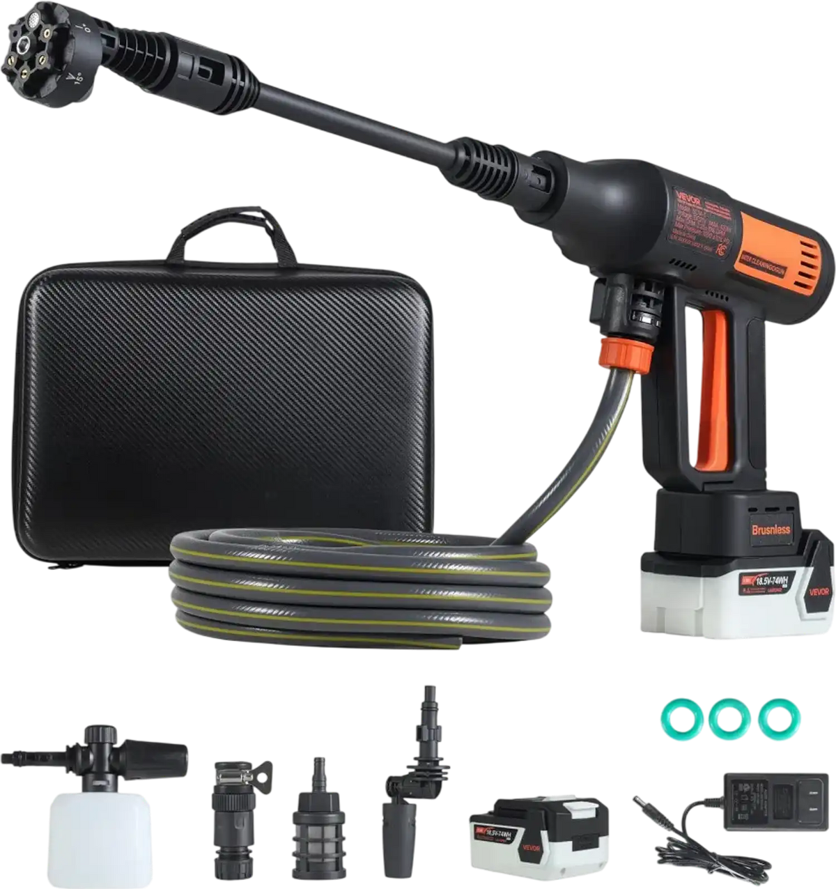 Vevor Pressure Washer Cordless 1200 PSI Portable Handheld Power Cleaner New