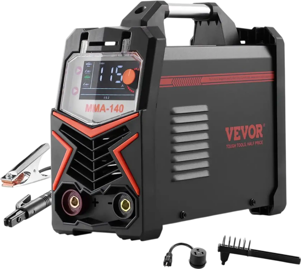 Vevor Welder 140A 4-in-1 Dual Voltage MMA Stick DC Pulse TIG Lift TIG LED Display New