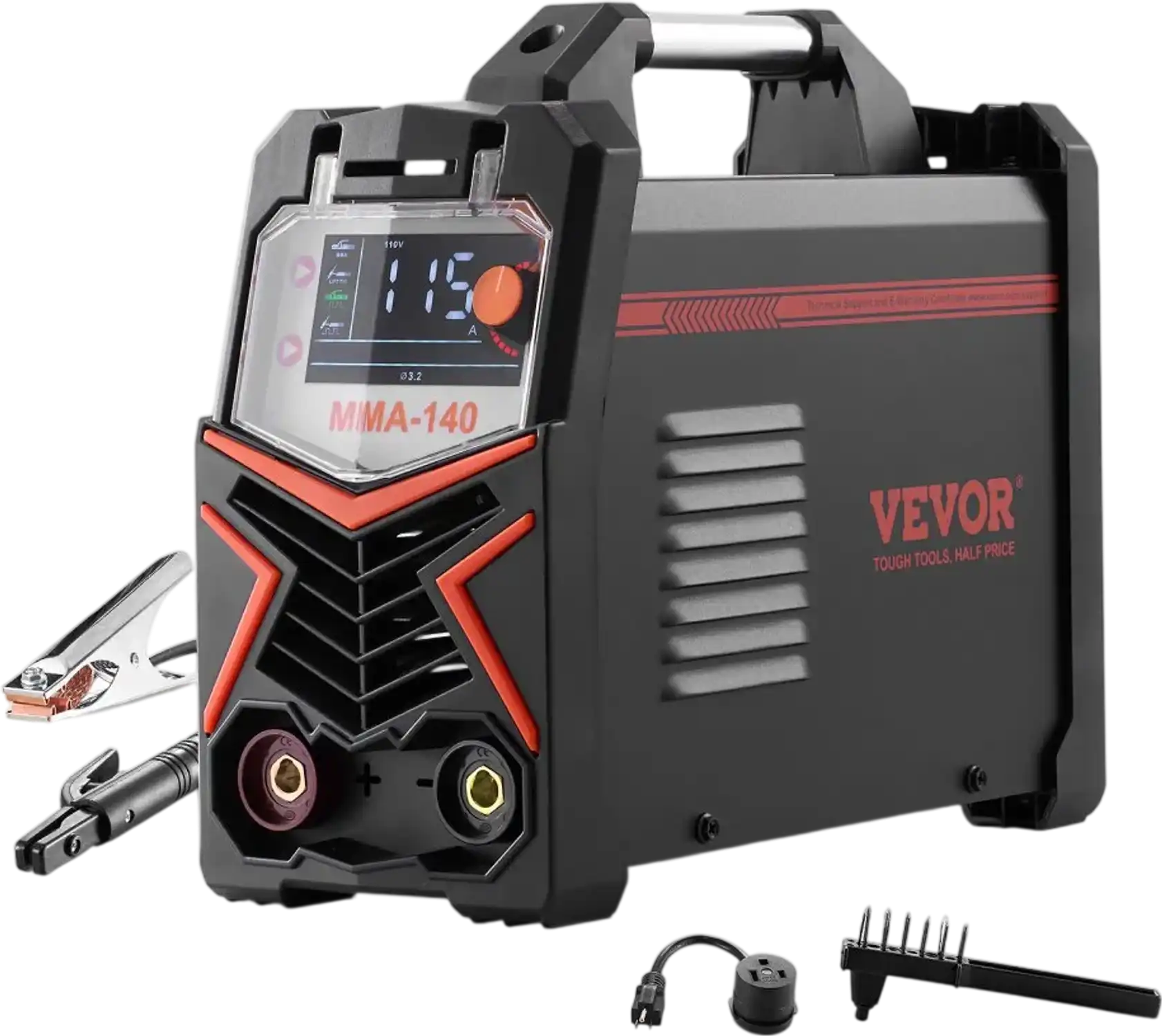 Vevor Welder 140A 4-in-1 Dual Voltage MMA Stick DC Pulse TIG Lift TIG LED Display New