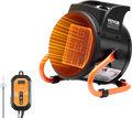 Vevor Greenhouse Heater Portable Electric Heater Fan with Thermostat 1500W New