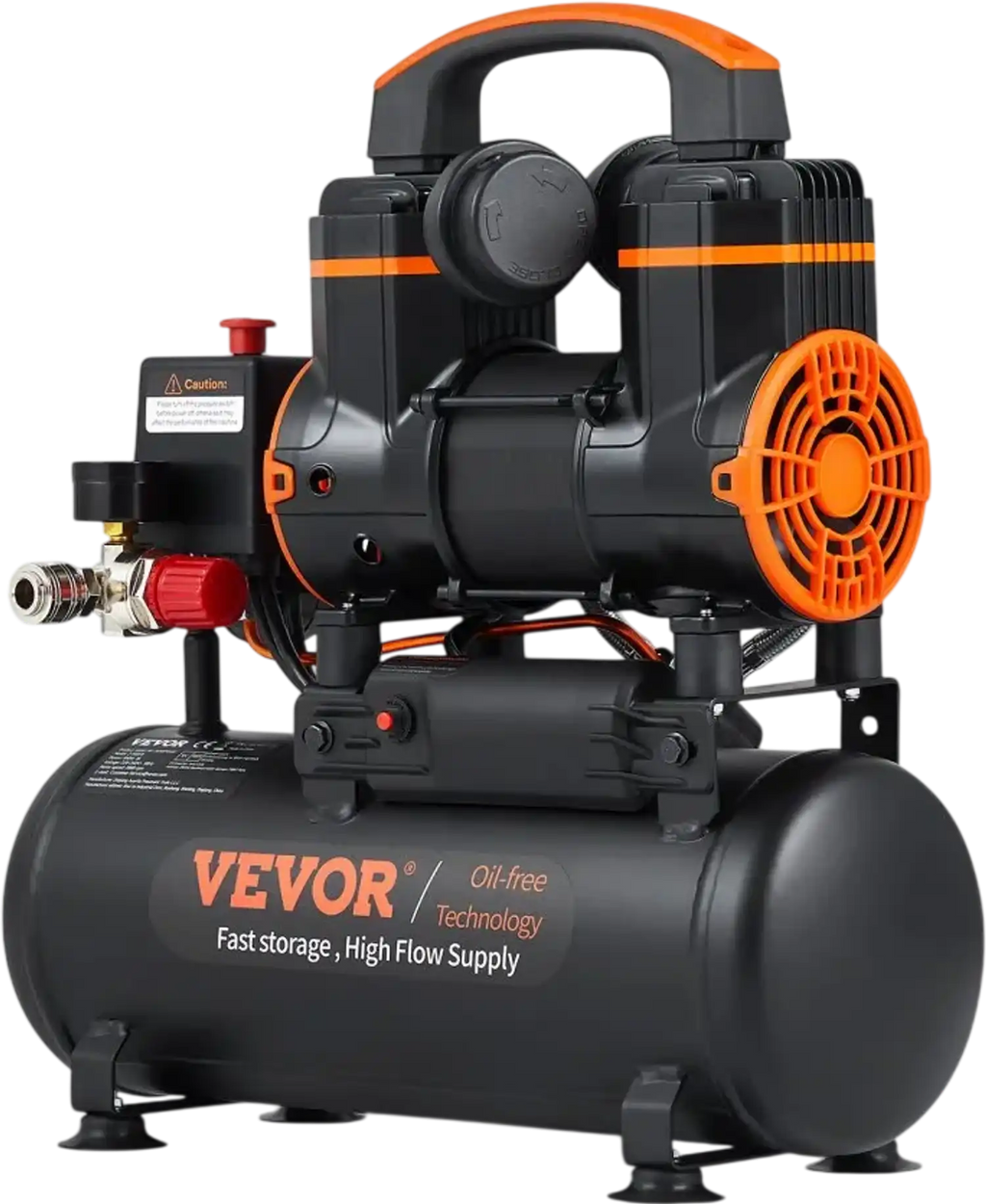 Vevor Air Compressor 2.1 Gallon 116 PSI Ultra Quiet Oil-Free Portable New