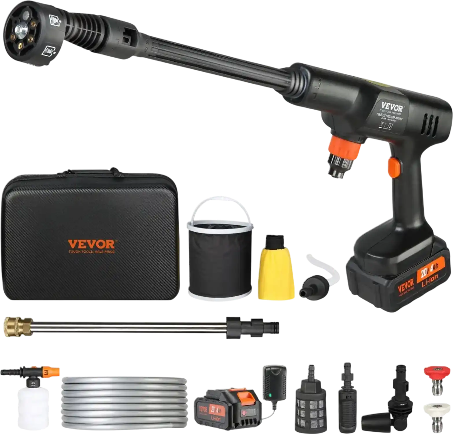 Vevor Pressure Washer Cordless 652 PSI 1.0 GPM Portable Power Cleaner New