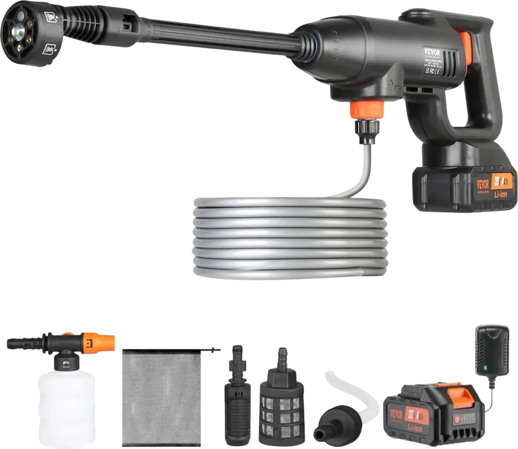 Vevor Pressure Washer Cordless 580 PSI 1.1 GPM Portable Power Cleaner New