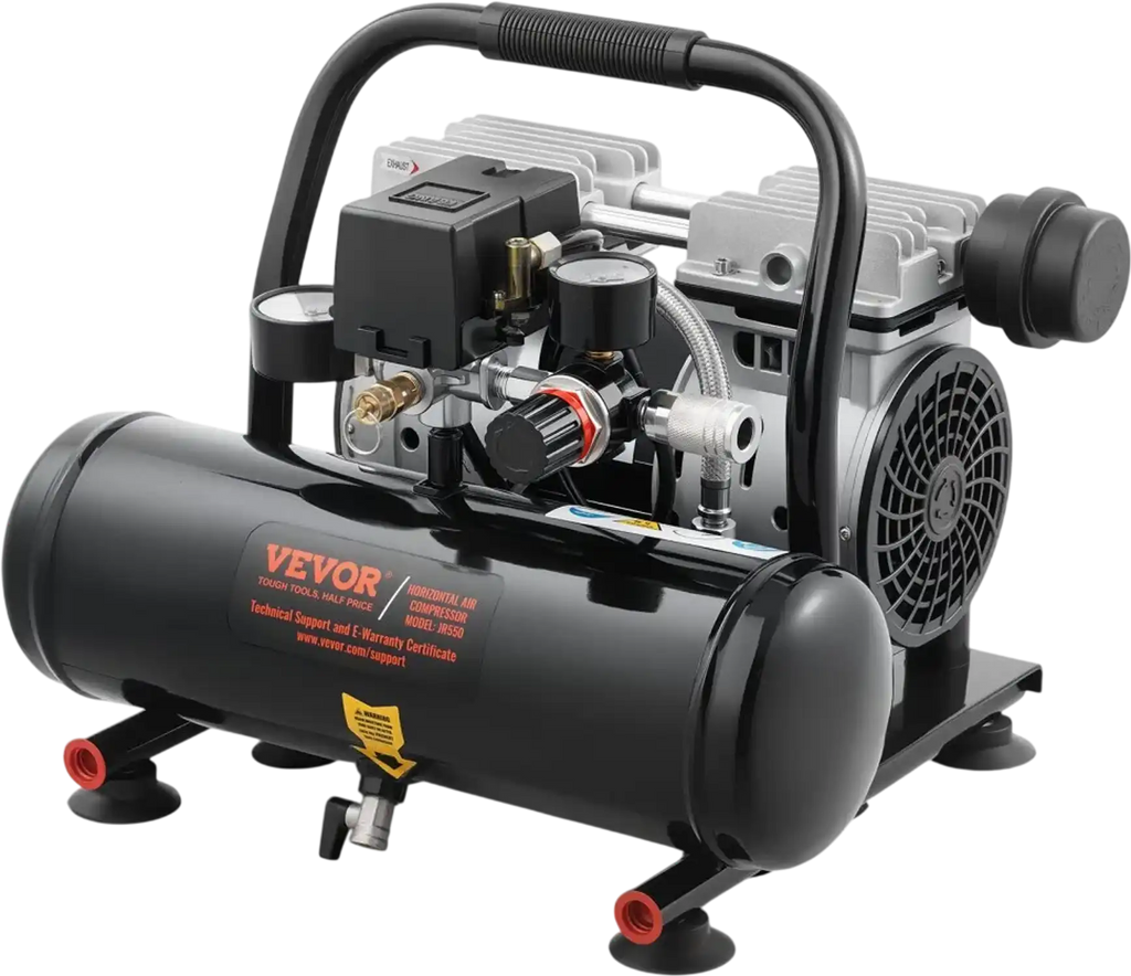 Vevor Air Compressor 1 Gallon 1 HP Oil-Free Portable 120 PSI New