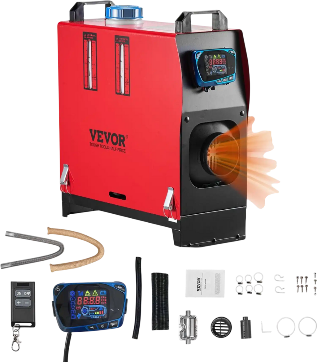 Vevor Diesel Heater 8kW 12/24V LCD Portable Parking Heater New