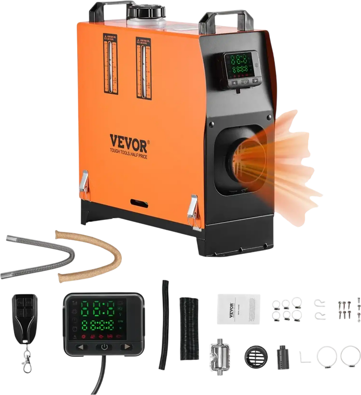 Vevor Diesel Heater 8 kW 12-24V Parking Air Heater with Remote Control New