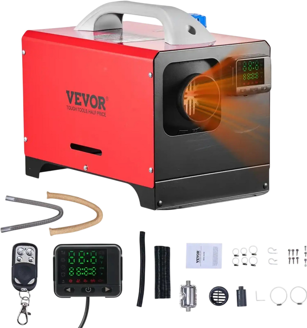 Vevor Diesel Heater 8 kW DC 12-24V Portable Parking Heater with LCD Switch and Remote Control New