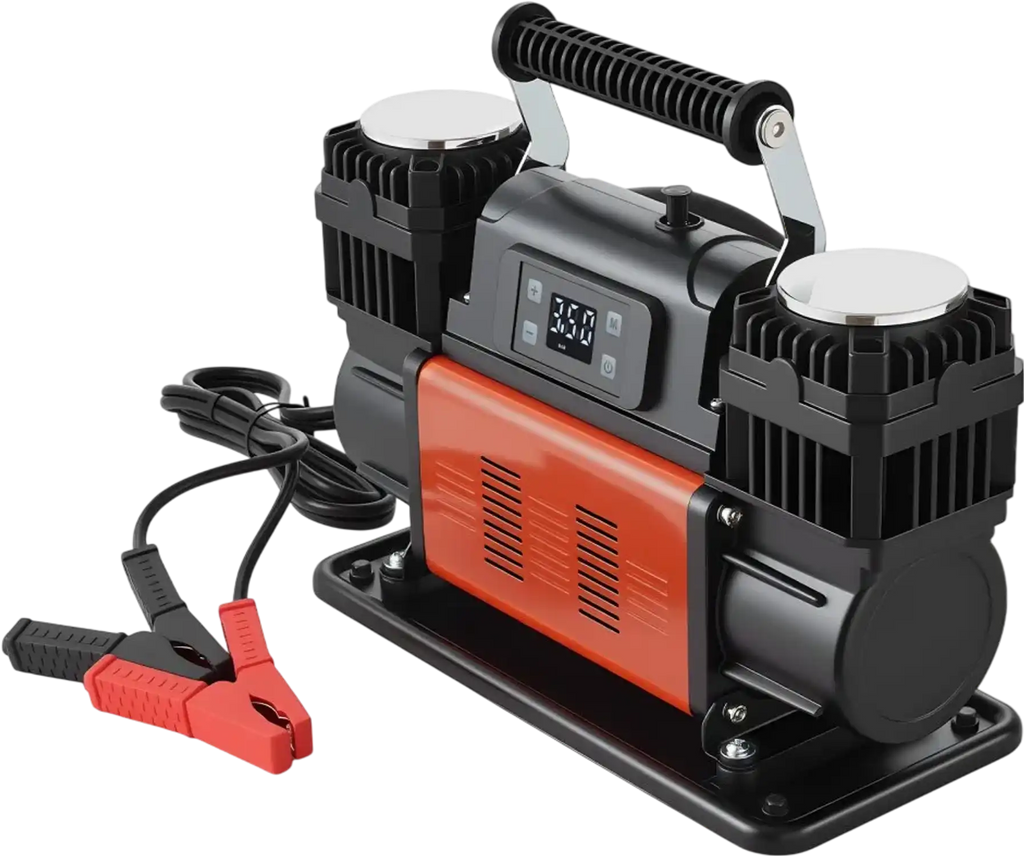 Vevor Air Compressor Dual-Cylinder Heavy-Duty Portable Tire Inflator 12V 150 PSI New