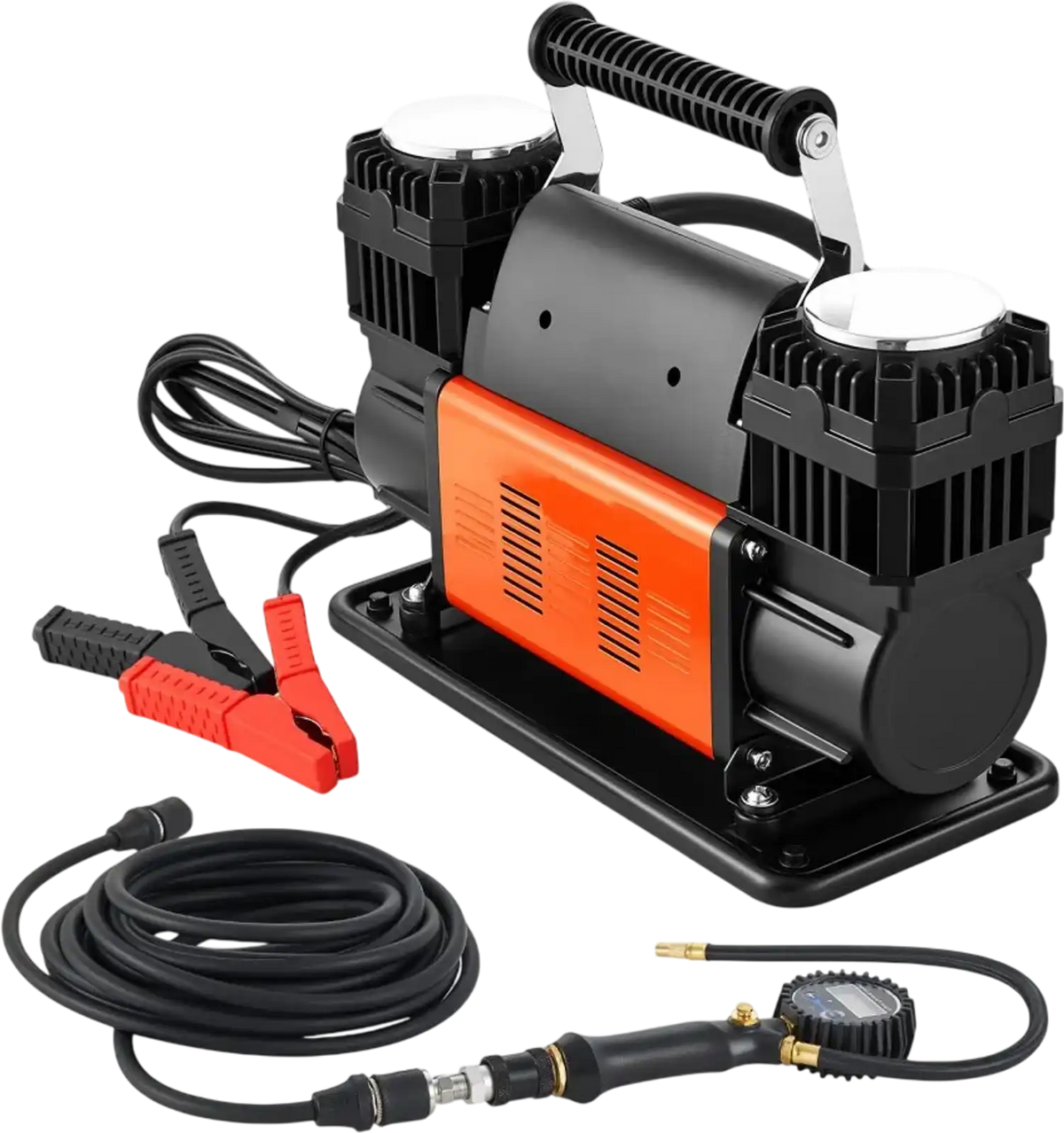 Vevor Tire Inflator Dual-Cylinder Heavy-Duty Air Compressor 12V 150 PSI 10.6 CFM New