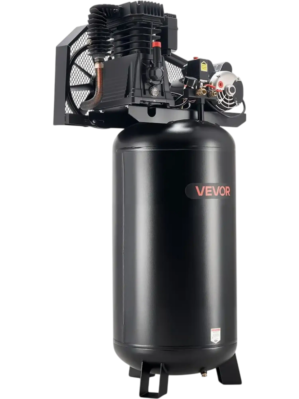 Vevor Heavy-Duty Oil-Lubricated Air Compressor 60 Gallon 5 HP 12 SCFM 145 PSI Vertical Tank New