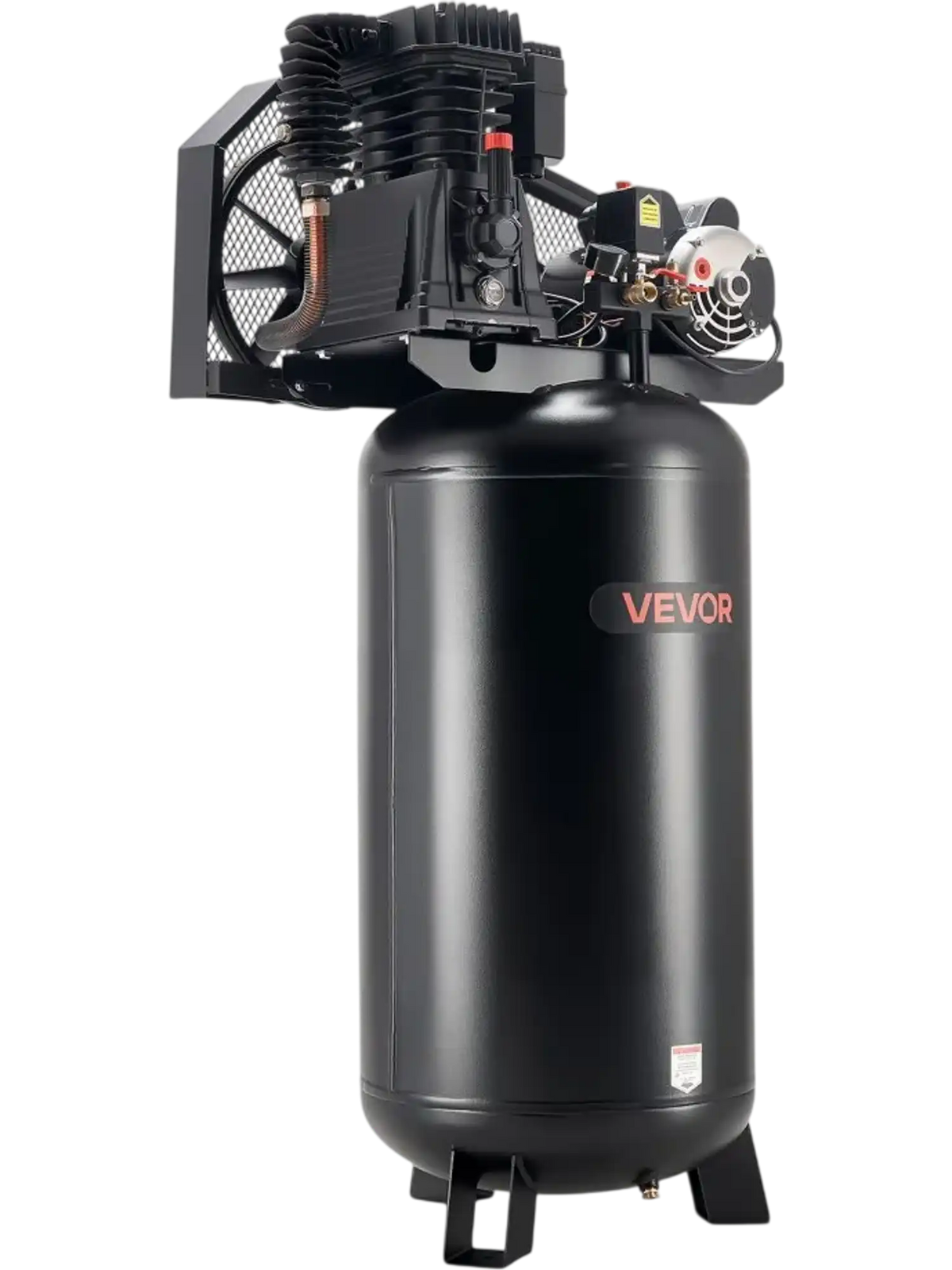Vevor Heavy-Duty Oil-Lubricated Air Compressor 60 Gallon 5 HP 12 SCFM 145 PSI Vertical Tank New