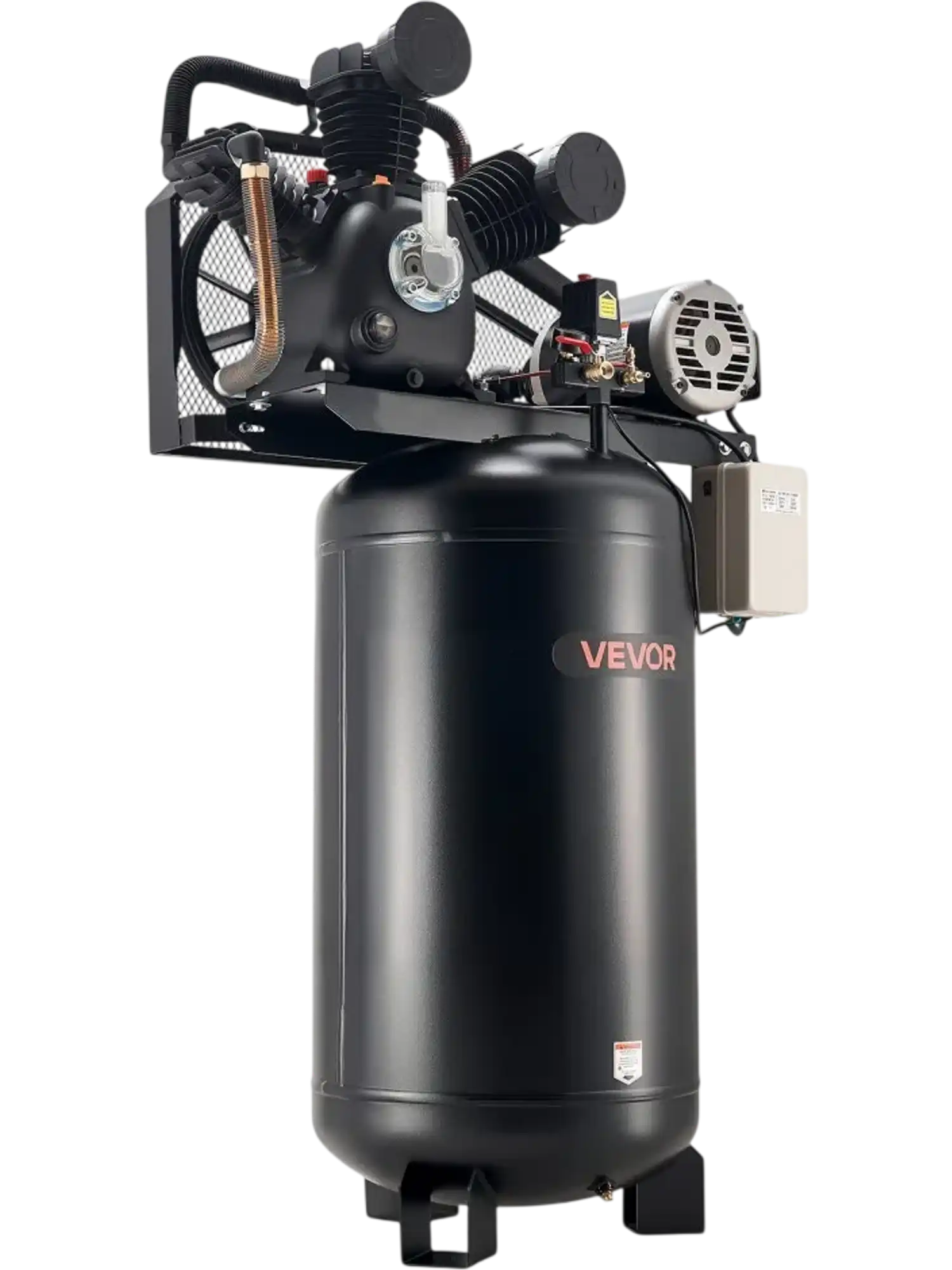 Vevor Air Compressor Oil-Lubricated 80 Gal 10 HP 17 SCFM at 90 PSI 175 PSI Max 230V 3-Phase New