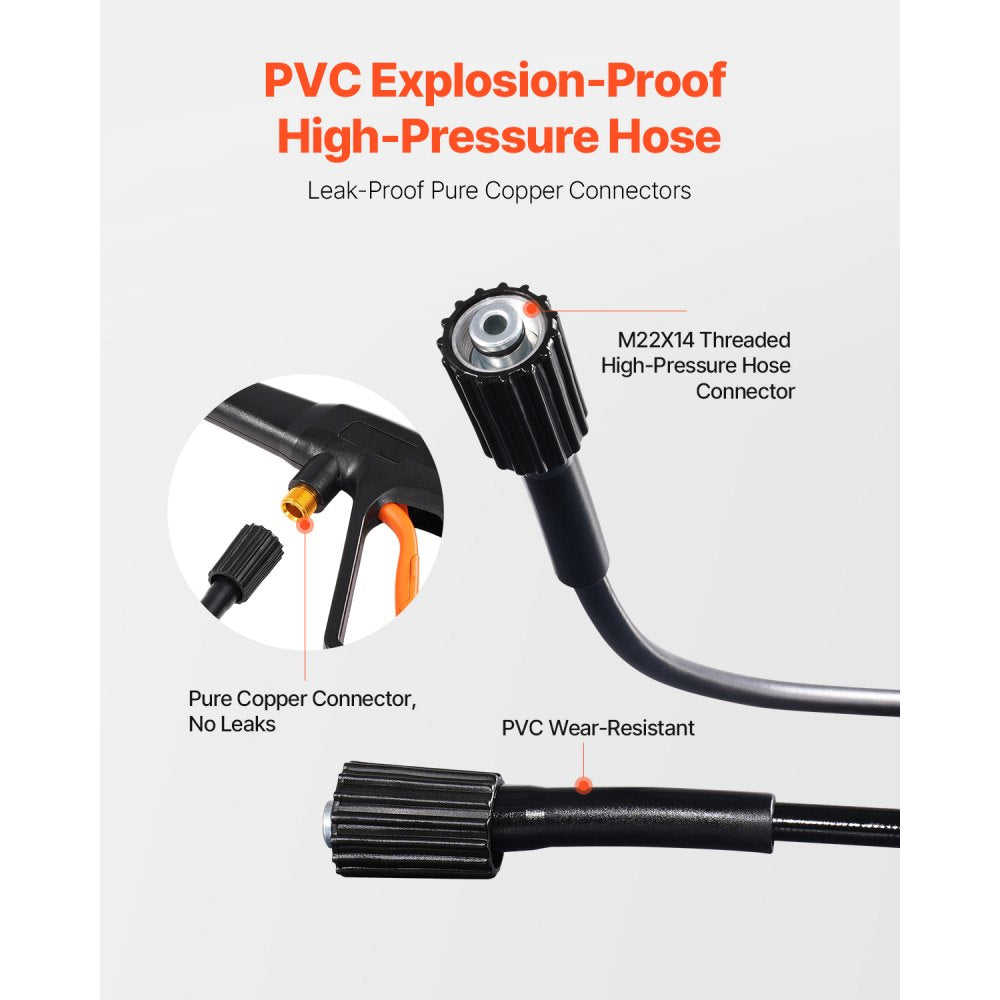 Vevor Electric Pressure Washer 4200 PSI 2.8 GPM Foam Cannon Nozzles New