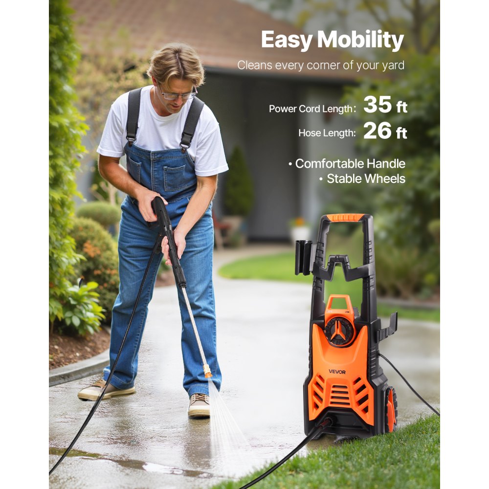 Vevor Electric Pressure Washer 4500 PSI 3.2 GPM w/ Foam Cannon New