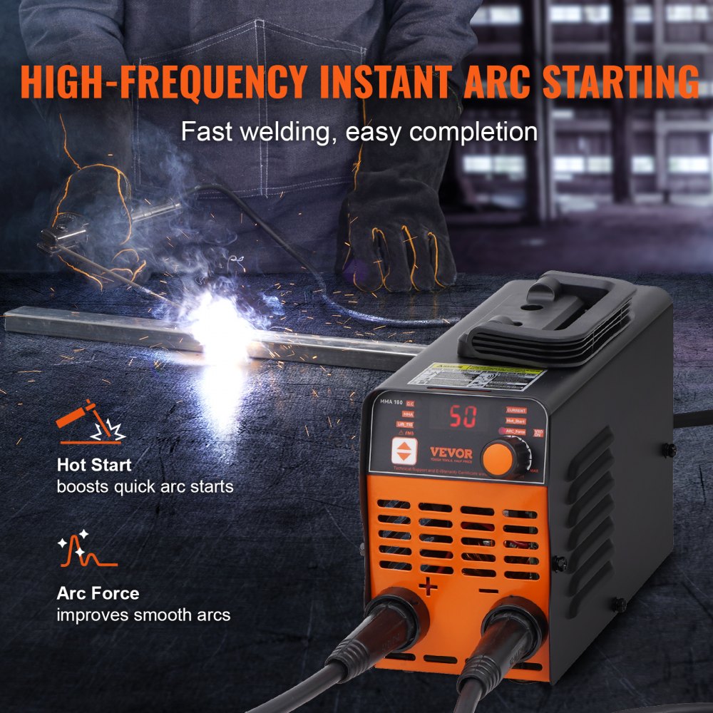 Vevor Stick Welder 160A ARC/Lift TIG 2-in-1 110V/220V Portable MMA Welding Machine New