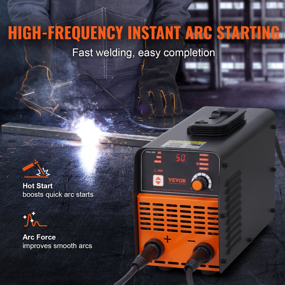 Vevor Stick Welder 200A ARC Lift TIG 2-in-1 IGBT Inverter 110V/220V New