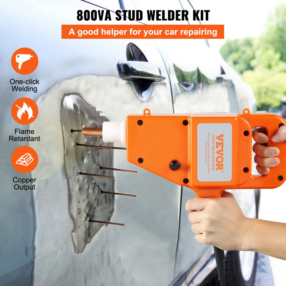 Vevor Stud Welder Dent Repair Kit 1600A 800VA 110V New