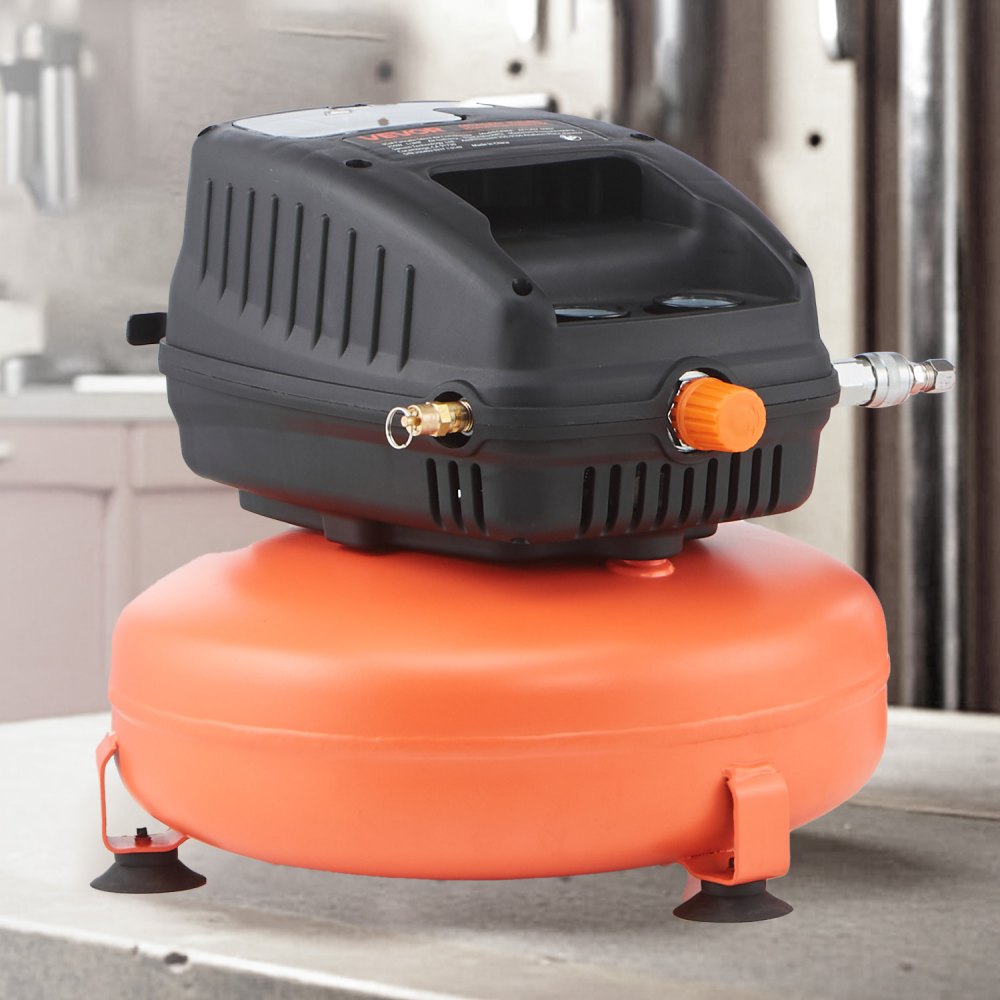 Vevor Air Compressor 3 Gal Portable Pancake Oil-Free 1/3 HP 100 PSI New