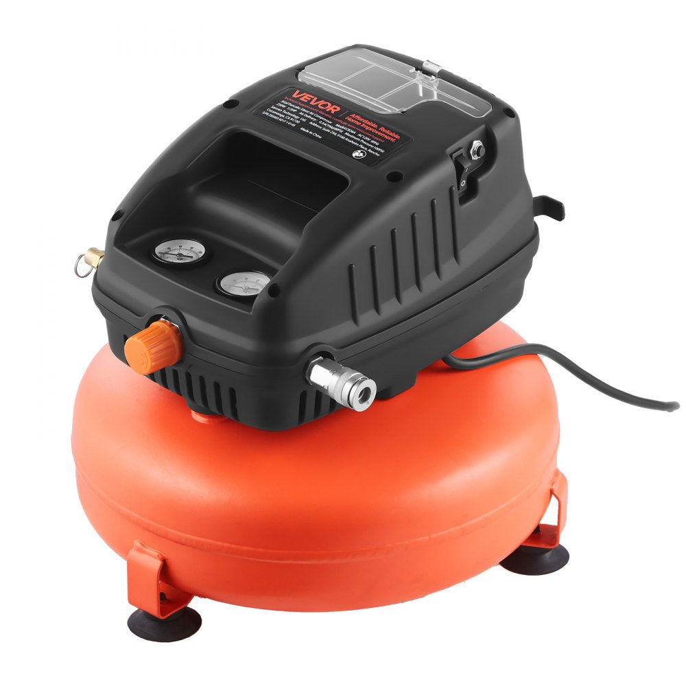 Vevor Air Compressor 3 Gal Portable Pancake Oil-Free 1/3 HP 100 PSI New