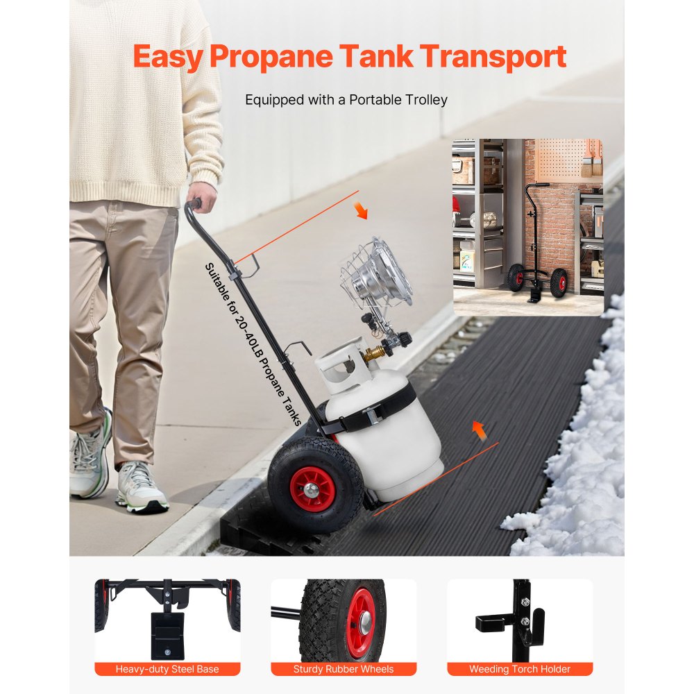 Vevor Propane Heater Portable Tank Top 15000 BTU Outdoor Infrared New