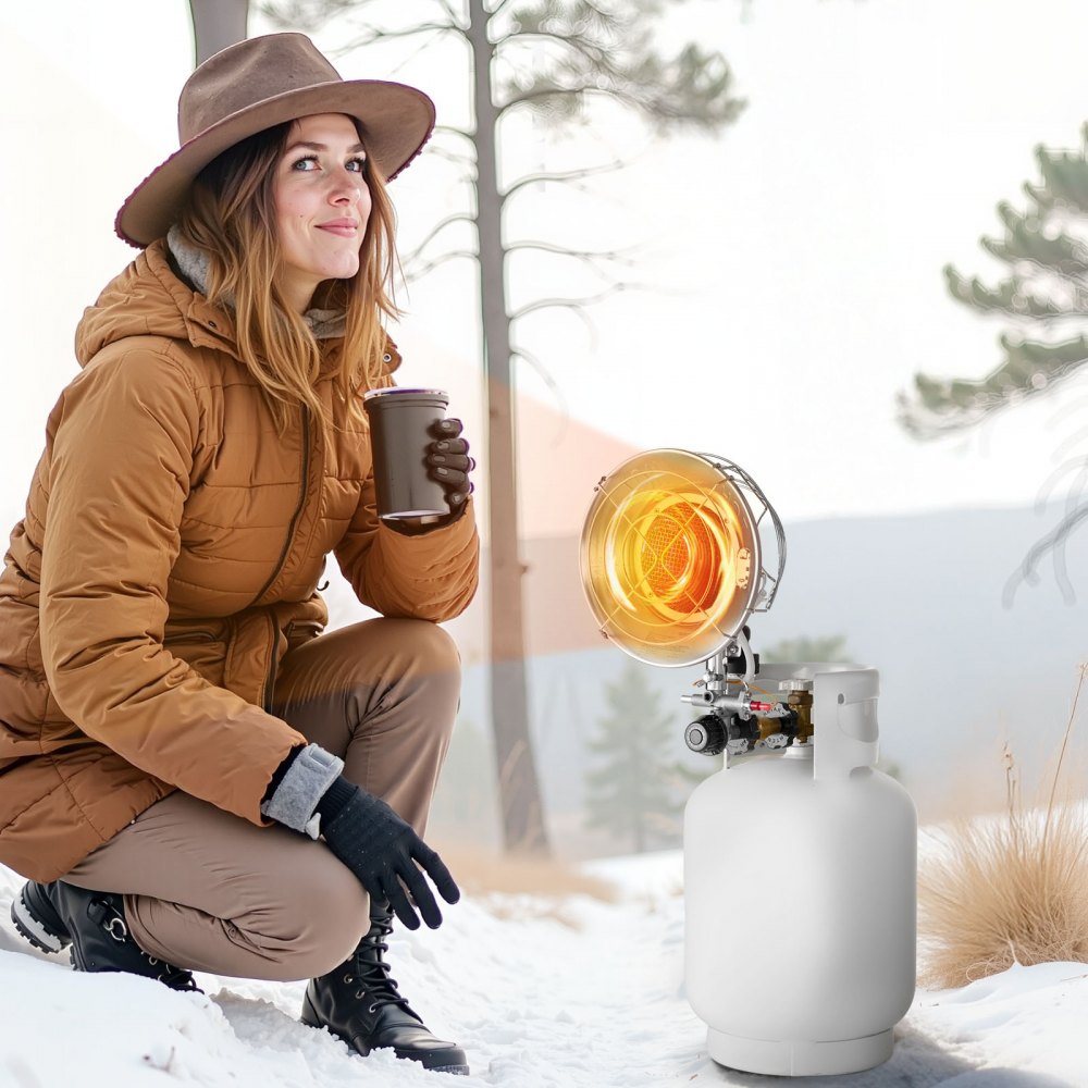 Vevor Propane Heater Portable Tank Top 15000 BTU Outdoor Infrared New