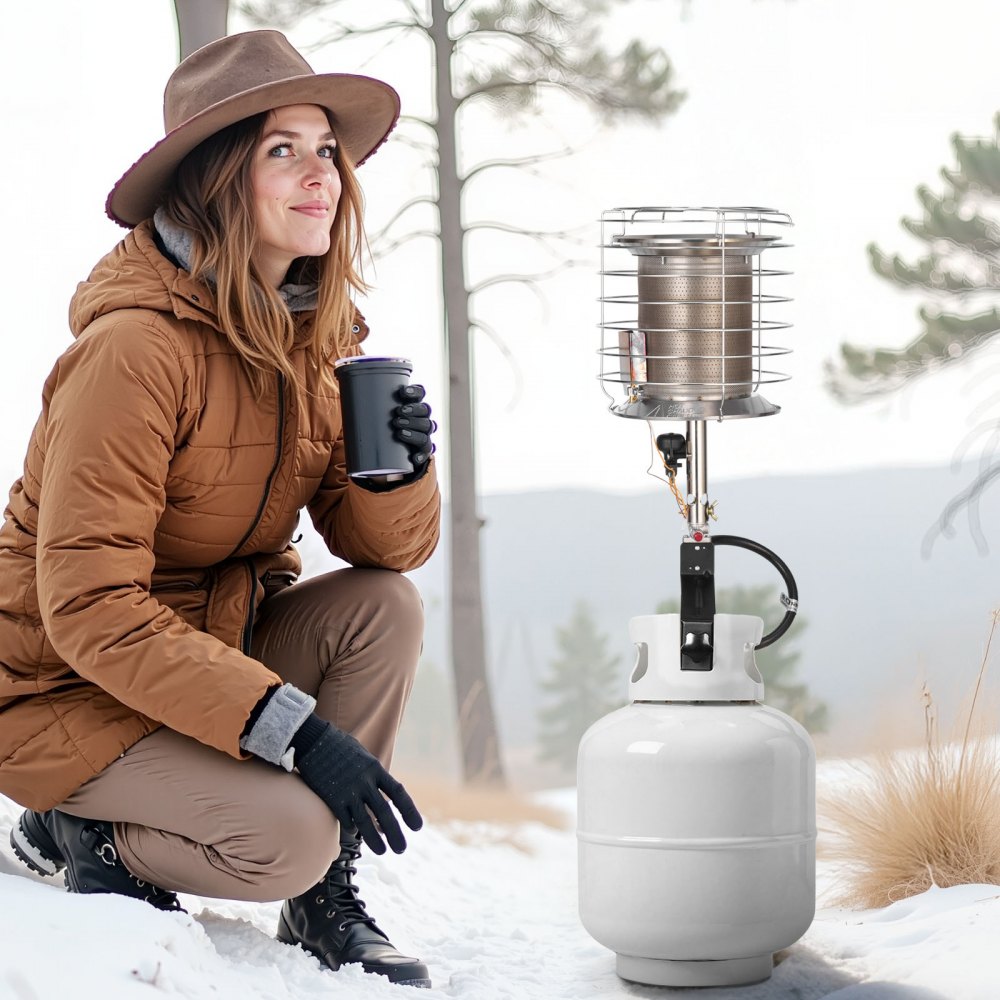 Vevor Propane Tank Top Heater 42000 BTU Infrared Radiant Single Burner New