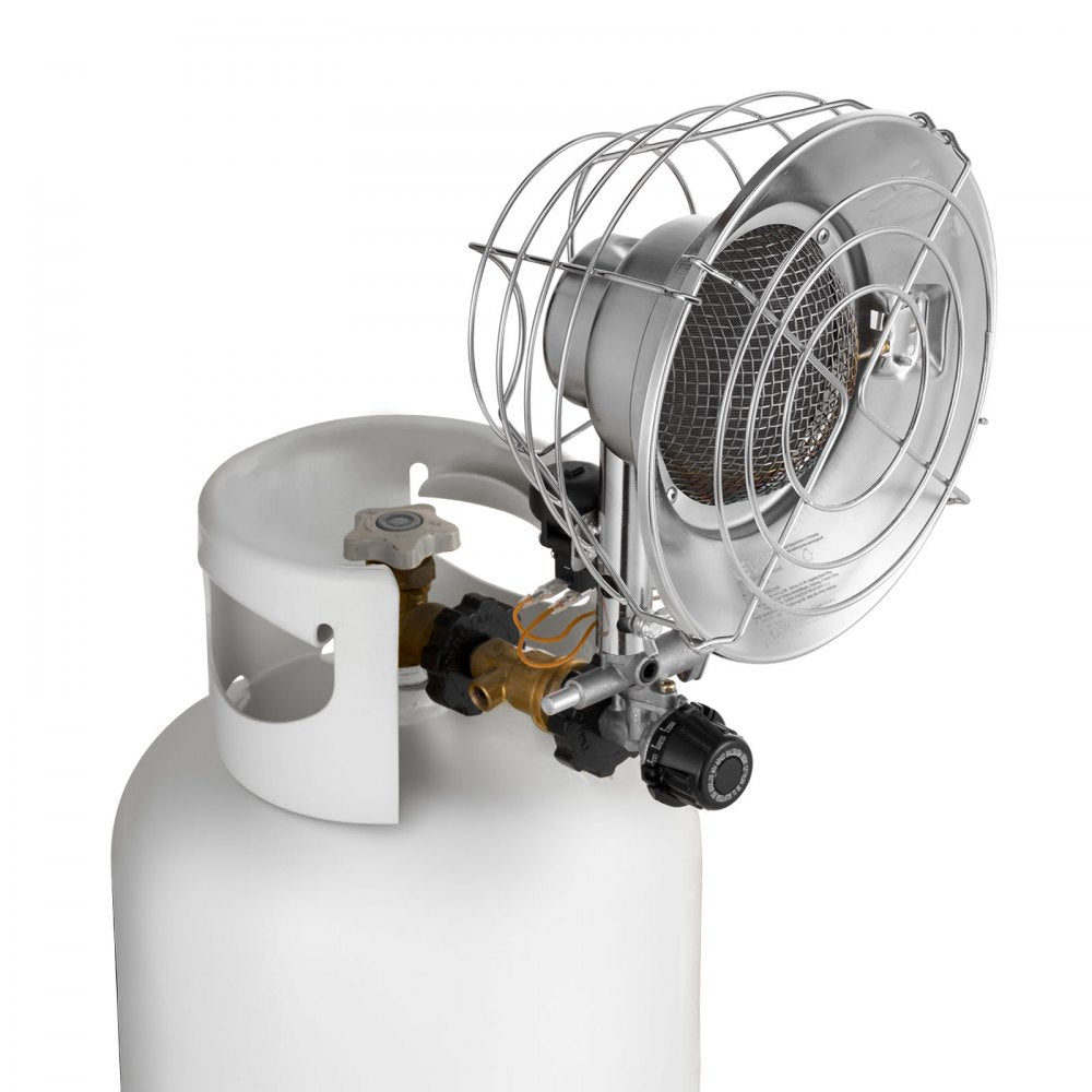 Vevor Propane Tank Top Heater 15,000 BTU Infrared Radiant Single Burner Round New