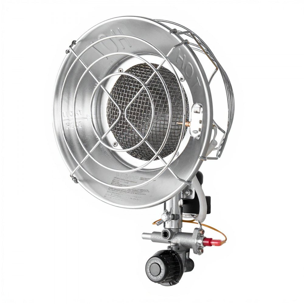 Vevor Propane Tank Top Heater 15,000 BTU Infrared Radiant Single Burner Round New