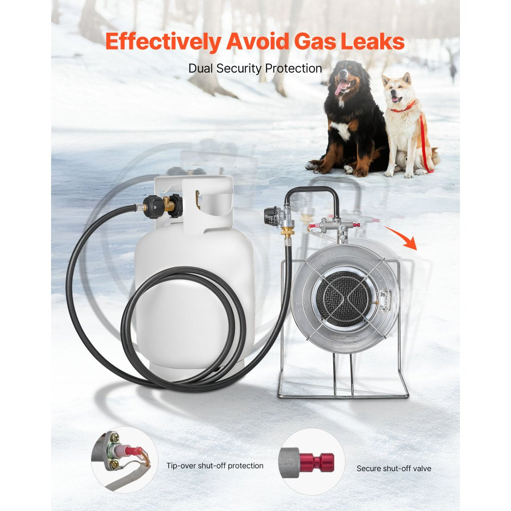 Vevor Tank Top Heater 18,000 BTU Single Burner Propane Radiant Heater New