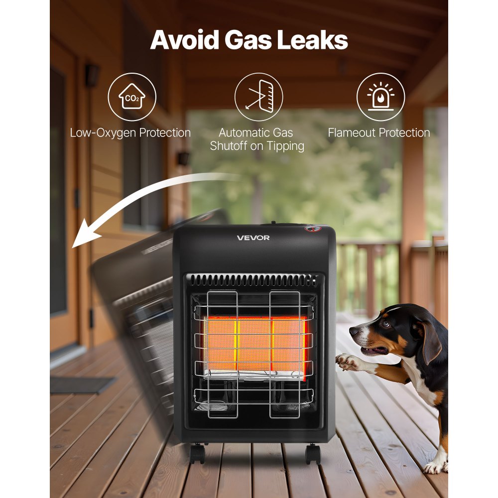 Vevor Propane Heater Portable Indoor Outdoor 18,000 BTU Cabinet Type New