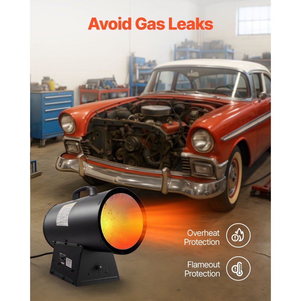 Vevor Propane Heater Portable Outdoor Forced Air 125,000 BTU New