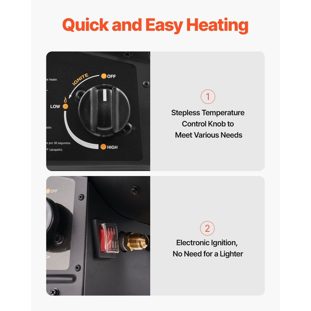 Vevor Propane Heater Portable Outdoor Forced Air 125,000 BTU New