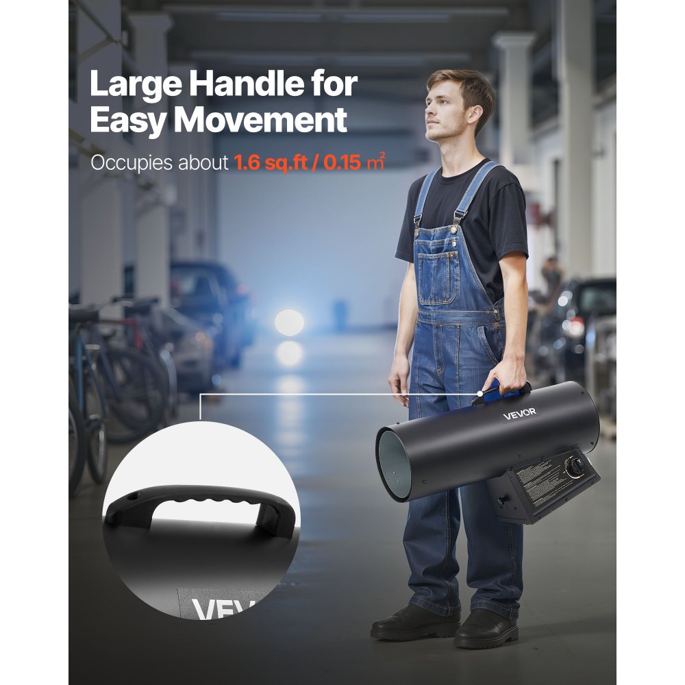 Vevor Propane Heater 100,000 BTU Forced Air Portable Barrel Heater New